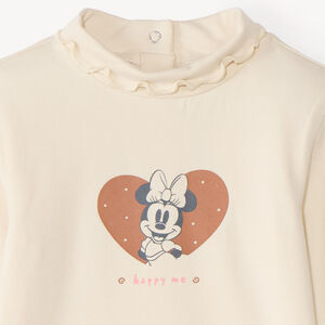 Sous-pull col cheminée print Minnie bébé fille 
