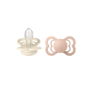 Lot de 2 sucettes supreme taille 2 6-18 mois - Ivory/Blush 