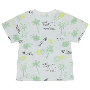 T-shirt manches courtes imprimé fantaisie surf garçon 