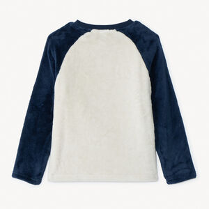 Set pyjama ludique ours en sherpa pour garçon 