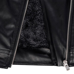 Perfecto effet cuir à détails brodés et doublure sherpa pour enfant fille  