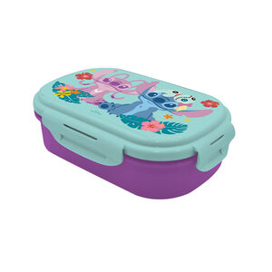 Lunchbox rectangulaire avec couvert Stitch & Angel  