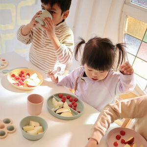 Coffret repas en silicone Dino 