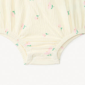 Robe 2-en-1 effet froissé avec imprimé fantaisie pour bébé fille 