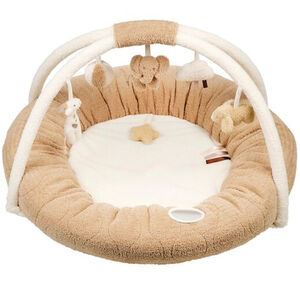 Tapis d'éveil Teddy Bouclette pouf avec arches - Beige 