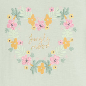T-shirt manches longues à print pailleté pour bébé fille 