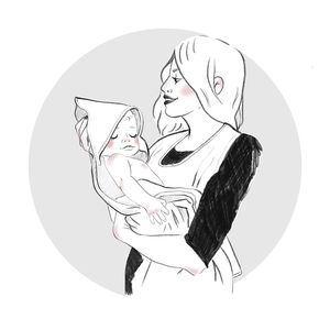 Tablier de bain Mix Match - Vert de gris 