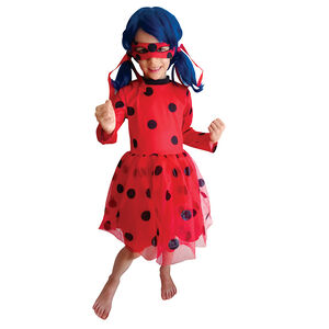 Déguisement robe manches longues Ladybug taille unique 5-8 ans 