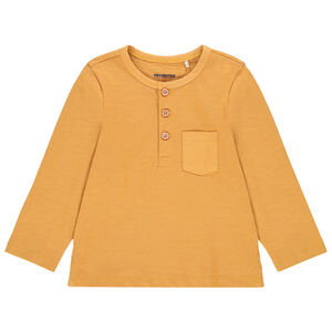 T-shirt manches longues en coton à poche pour bébé garçon 