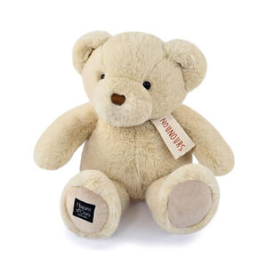 Nounours en peluche vanille 28 cm 