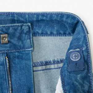 Jean large en denim avec poches style cargo pour garçon  