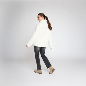 Veste molleton en sherpa moutonné pour femme  