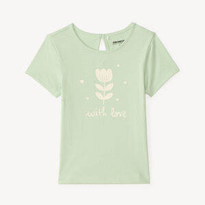 T-shirt manches courtes bébé fille print fantaisie 