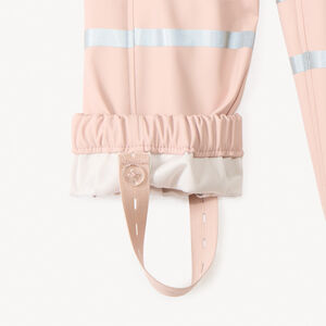 Pantalon de pluie waterproof à bretelles pour bébé fille 