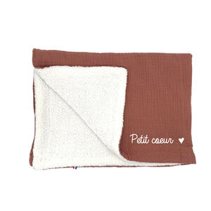 Couverture Petit coeur - Vieux rose 