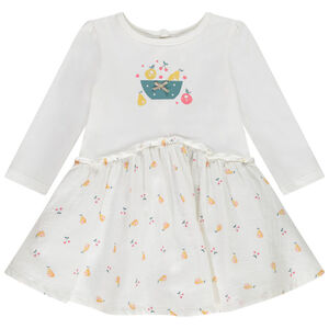 Robe 2 en 1 en jersey pour bébé fille 