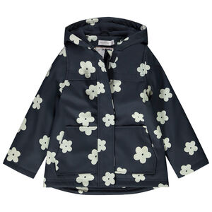 Parka gomme rembourrée imprimé fleurs pour fille 