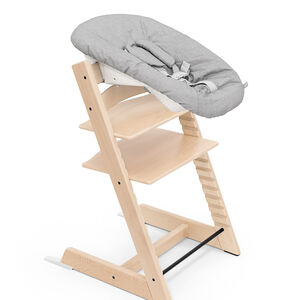 Chaise haute évolutive Tripp Trapp + Babyset et Newborn set - Bois naturel 