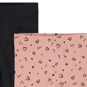 Lot de 2 leggings en jersey pour fille 