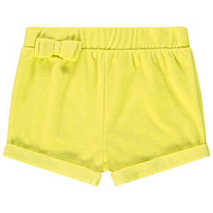 Short éponge uni pour bébé fille 