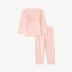 Pyjama 2 pièces en velours bébé fille 
