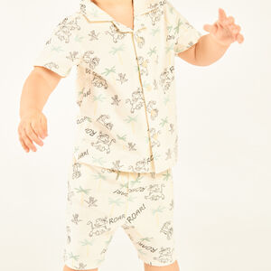 Ensemble 2 pièces chemise + bermuda imprimé Le Roi Lion Disney pour bébé garçon 