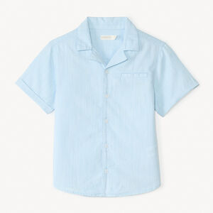 Chemise manches courtes en toile texturée pour garçon 