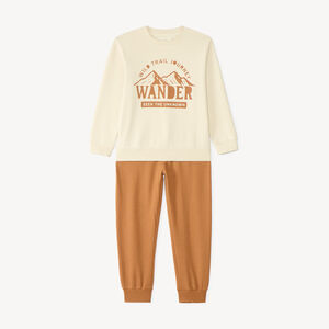 Ensemble de jogging garçon en molleton print fantaisie 