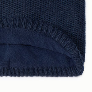 Snood uni en tricot avec doublure micropolaire  