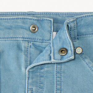 Bermuda en jean style workwear avec broderie palmier pour bébé garçon 