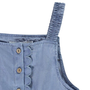 Salopette à bretelles fines en lyocell pour fille 