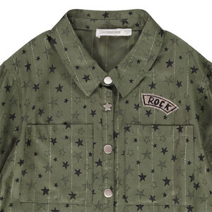 Chemise manches longues imprimé fantaisie pour fille 