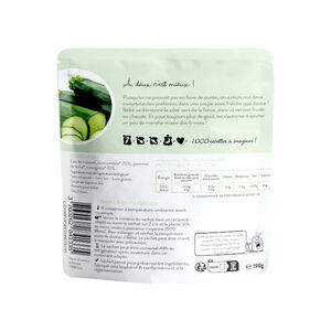 Soupe de concombre et courgette 190g 