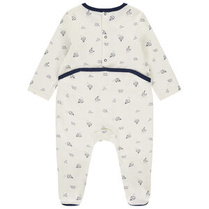 Lot de 2 dors-bien motifs marins pour bébé garçon avec ouvertures différentes selon l'âge 