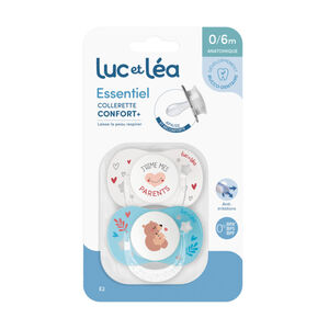 Lot de 2 sucettes silicone Essentiel 0-6M parents/ours 