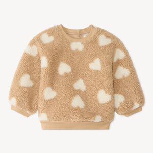 Sweat oversize en sherpa bébé fille 