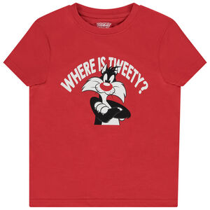 T-shirt manches courtes print Grosminet Warner pour garçon 