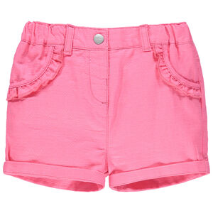 Short en maille à poches volantées 