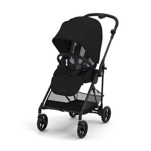 Poussette compacte ultralégère Melio 4 carbon/magic black 