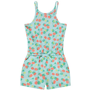 Combishort en jersey imprimé fantaisie pour fille 