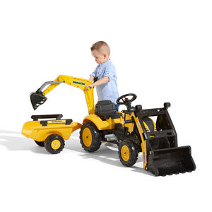 Tractopelle à pédales Komatsu 