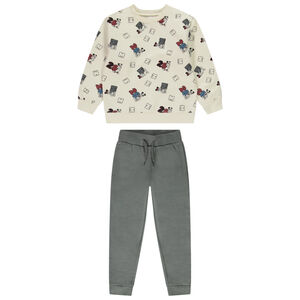 Ensemble 2 pièces sweat imprimé Mickey Disney et jogging pour garçon 
