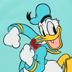 T-shirt manches courtes en coton print Donald Disney 