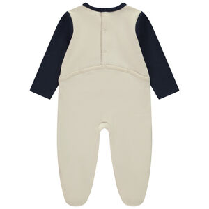 Dors-bien en velours avec print Batman Warner pour bébé garçon avec ouvertures différentes selon l'âge 