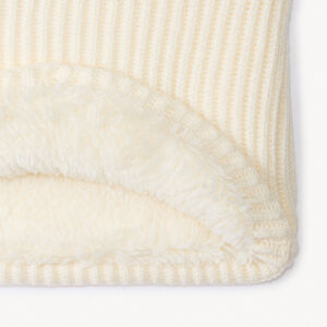 Snood uni en tricot doublé sherpa pour fille 