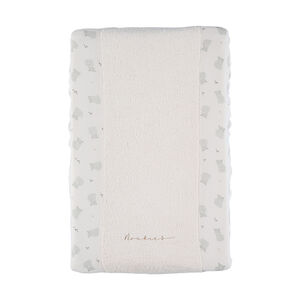 Housse de matelas à langer imprimé Fluffy écru 