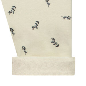 Caleçon doublé en sherpa avec imprimé fleurs pour bébé fille 