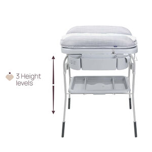 Baignoire avec table de change Cuddle & Bubble grey melange 