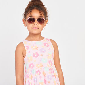 Robe sans manches imprimé fantaisie fille 