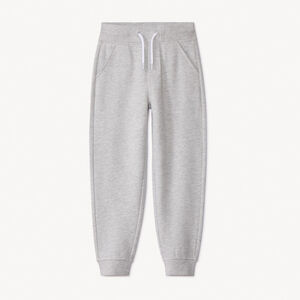 Pantalon de jogging en molleton uni gris pour garçon  